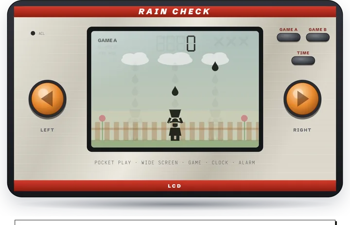 Pocket LCD game with a clock, item N
