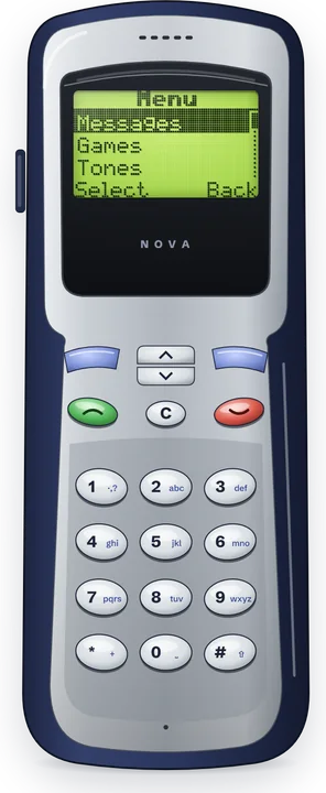 Candybar mobile phone, item C