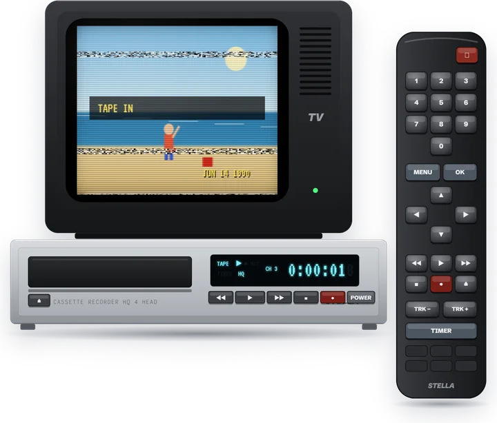 Video recorder with a timer, item L